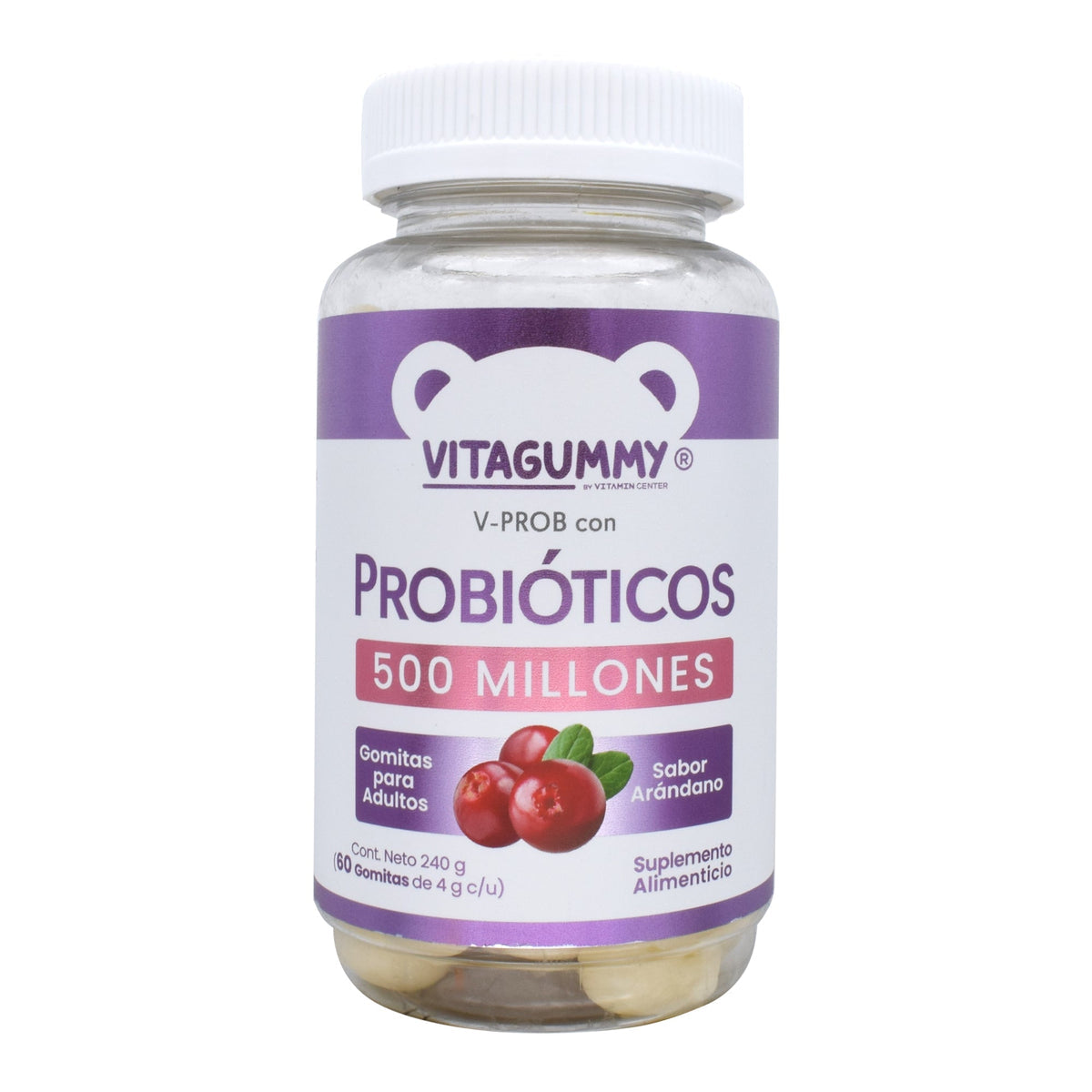 Probióticos 500 Millones 60 Gomitas Vitagummy