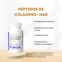 Péptidos de Colágeno + NAD 60 Cápsulas Livenature